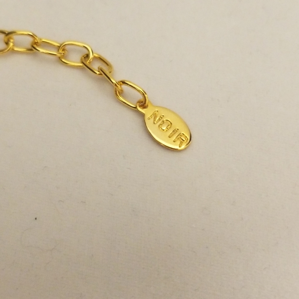 Noir, necklace phrase "Player", gold new - Picture 4 of 8